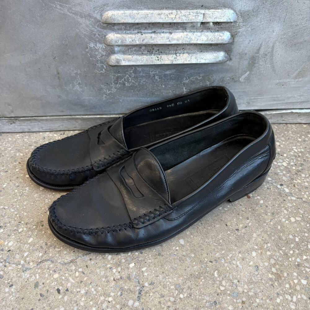 Vintage Cole Haan Black Leather Penny Loafers 8.5
